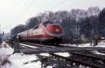 601 014 + 004  bei Ebersbach ( Fils )  21.01.84