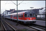Diesel Triebwagen 624507 am 24.1.1999 im HBF Hildesheim.