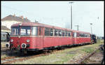 Schienenbus 798542 im Museum Nördlingen am 2.8.2002.