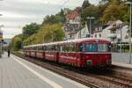 VEB/AKE Schienenbus VT98 in Oberwinter, September 2026.