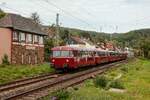 VEB/AKE Schienenbus VT98 in Oberwinter, September 2026.