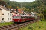 VEB/AKE Schienenbus VT98 in Oberwinter, September 2026.