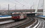 Bei frostigen Temperaturen von rund 10 Grad unter Null durcheilen 798 622, 998 746, 998 250 und 798 818 der Pfalzbahn am 20.