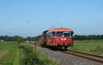 Eine VT98-Garnitur mit Packwagen am 31.05.14.