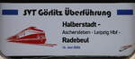 Das gibt es wohl nur einmal, der SVT ist nun angekommen, nachdem er in VIS Halberstadt restauriertwurde, acktuell sollen noch 2 Mittelwagen aufgearbeitet werden.
14.06.2026  gegen 16:00 Uhr..