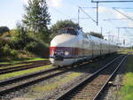 Da ist er wieder auf R�gen:am 10.Oktober 2026 erschien der SVT 18.16.10/07,als Sonderzug Dresden-Putbus,wieder in Bergen/R�gen.
