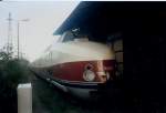 Einst kam der SVT 175 planmig nach Sassnitz.An einem Abend im September 1997 war Dieser auf Sonderfahrt nach Sassnitz gekommen.