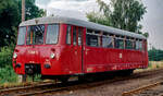 DR Dieseltriebwagen 171 046 am 24.07.1991 in Trebsen.