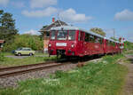 Jahrzehntelang waren Schienenbusse der Baureihe 772 ein gewohntes Bild auf der Bahnstrecke Gotha - Gr�fenroda. Am 09.05.2026 kehrte ein solcher Zug, bestehend aus 772 149, 972 749 und 772 345 auf die Strecke zur�ck. Gerade wurde der Bahnhof Georgenth ...