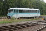 Eine in Deutschland gebliebene Ferkeltaxe, 772 349, ausgestellt zum Tag der Schiene 20.09.2026 im Eisenbahnmuseum Schwarzenberg. 