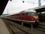 Der VT08 mit der Werbung  Weltmeister 1954  war mit einem Sonderzug am 03.07.2005 in Altenbeken.