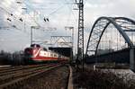 Dt 13110, Mainbrcke Frankfurt - Niederrad (Februar 1987)