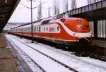 Der TEE  Der Sonderzug nach Prag in Wien Südbahnhof (Ost)  Am 1.1.1994  