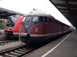 Auerferner Bahntag 2007 - Zweimal die BR 612 nebeneinander, mit geringfgigen 40 Jahren Altersunterschied, gab es am 01.09.2007 in Kempten zu sehen.