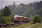 VT 12.5, besser bekannt als Stuttgarter Rssle, ist am Morgen des 22.05.08 unterwegs als RE 22962 von Stuttgart nach Berlin, aufgenommen bei Lorch (Remsbahn, KBS 786)