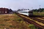 624 470-6/924 502-8/624 673-0 mit RB 4811 Osnabrck Hbf-Wilhelmshaven auf Bahnhof Bramsche am 2-6-2000.