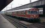 624 641, einer der letzten altroten Triebkpfe dieser Baureihe am 17.4.1979 in Mnster Hbf. Am anderen Ende der Einheit hngt der ebenfalls altrote Triebkopf 624 660. Es handelt(e) sich vermutlich um einen Nahverkehrszug ber Warendorf nach Bielefeld. 