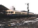 624 640-9, 924 420-3, 624 602-9 mit Nahverkehrszug 7075 Gronau-Mnster auf Bahnhof Gronau am 3-1-1995.