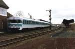 634 613-4/924 414-6/624 671-4 mit Nahverkehrszug 7077 Gronau-Mnster auf Bahnhof Gronau am 25-11-1992.