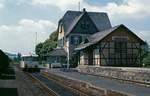 VT 50 der Hersfelder Kreisbahn am 14.7.1986 in Schenklengsfeld.