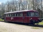VT 798 der Hanseatischen Eisenbahn in Plau am See am 23.04.2023