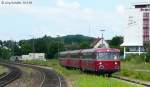 798 776 der Passauer Eisenbahnfreunde fährt am 30.5.09 in Amberg auf Gleis 3 ein.