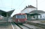 798 522 fuhr am 28.2.14 in Nördlingen aus Gleis 5 Richtung Dinkelsbühl ab.