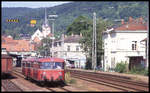 Am 1.7.1993 gab es noch den alten Bahnhof in Mosbach.