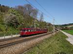 Der VT 98 der PEF als Sonderzug nach Passau am 19.04.2019 unterwegs bei Schlüßlberg.