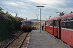 Wehrheim, 29.7.1992. Der Bahnhof befindet sich bereits im Umbau.