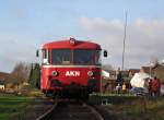 Der  Doornkaat-Express  der AKN am 31.12.2006 in Lgerdorf.