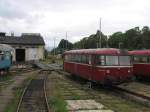 Schienenbus VT52 (ex-DB 796 785-4) der Schsisch-Bhmische Eisenbahngesellschaft (SBE) in Zittau am 12-07-2007.