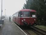 Hier 789 610-2 der DERA als VGP 70 nach Pritzwalk, dieser Triebwagen stand am 29.12.2009 in Putlitz.