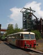 Ex VT 50 der HKB - Hersfelder Kreisbahn am 05.06.2011 im LWL-Industriemuseum Henrichshütte in Hattingen.