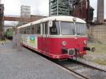 Ein Uerdinger Schienenbus der  DVBG - Museumseisenbahn Westmnsterland e.V  steht am 11. Mrz 2012 im Bereich des Industriemuseums  Henrichshtte  in Hattingen/Ruhr.