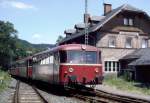 998 748-8 Warmensteinach, Juli 1987 (vierteiliger Zug)