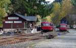 VT 798 + VS 998 der EFR am 27.10.2013 als N 8775 in Drrenwaid gen Nordhalben.