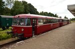 Gerade ist der Uerdinger der ZLSM in Simpelveld eingefahren und nun wird er ins Depot gefahren. 31.7.2016