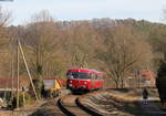 798 652-4 und 998 896-5 als RB 27661 (Tübingen Hbf-Hochdorf(b.Horb)) bei Mühlen 25.2.17