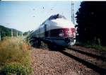 SVT 18.16.10 im Sommer 2002 abgestellt im Bahnhof Binz.