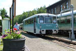 01. Juni 2014, im Eisenbahnmuseum Schwarzenberg: Der Leichttriebwagen 772 367 pendelte heute zwischen dem Bahnhof und dem Museum.