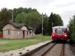 Am 25.08.13 fuhr das Ferkel (171 056-5) wieder von Adorf nach Muldenberg und zurück.