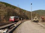 772 140 war am 20.03.15 wieder im Plandienst zwischen Rottenbach und Katzhütte eingesetzt.