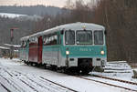 772 312 + 972 004 + 772 367 bei der Einfahrt in Schwarzenberg am 15.12.2018