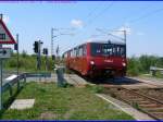 Sonderfahrt Chemnitz - Freiberg - Nossen mit 171 056-5. Auf dem Weg nach Freiberg wird der Haltepunkt Kleinschirma durchfahren. Foto: 15.07.2007