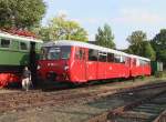 DR Schienenbus der Baureihe 172 vom Verein Hafenbahn Neustrelitz auf dem Gelnde des BW Schneweide im Oktober 2006