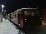 972 771-0 der Wiesentatalbahn bei der Ankunft in Mehltheuer/V. am 20.12.09