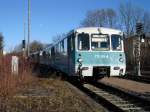 Am 16.01.11 waren 5 Ferkeltaxen auf einer Vogtland Rundfahrt unterwegs. Es fuhren 772 155-8, 772 367-9, 772 312-5, 972 771-0 und 171 056-5, hier sind sie bei der Einfahrt in Falkenstein/V.