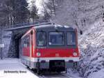 Seit einiger Zeit verkehrt die erste verkehrsrote Ferkeltaxe der Baureihe 772 zwischen Glauchau und Wechselburg.