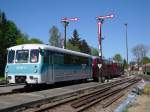 Die Erzgebirgische Aussichtsbahn (772 312-5, 972 711-0 und 171 056-5) war am 08.05.11 wieder unterwegs.